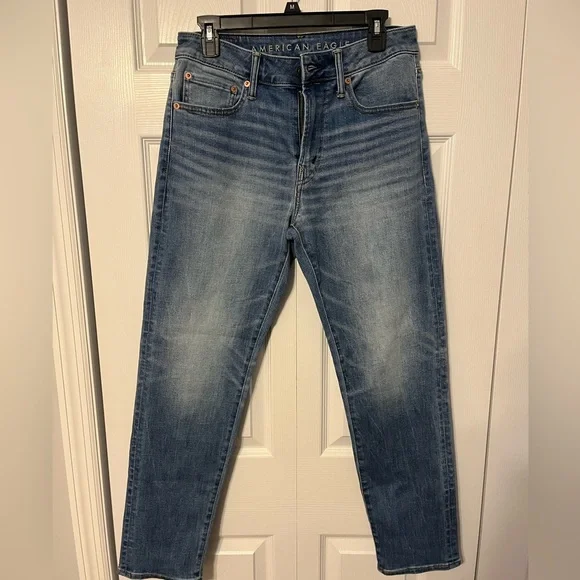 Aerie Men's Slim Fit Blue Jeans - Picture 1 of 5